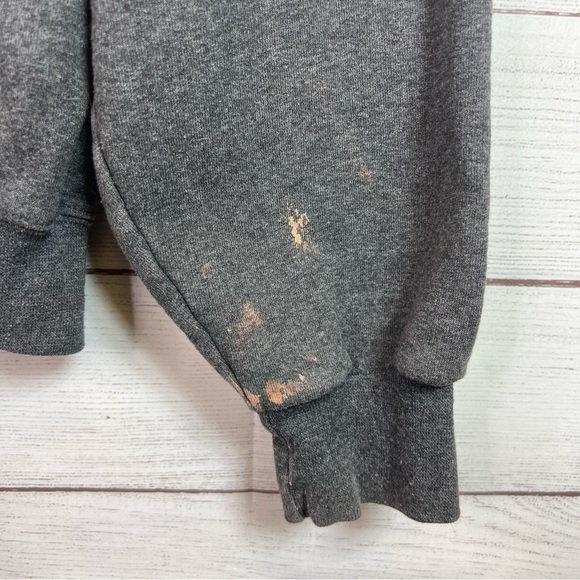 Champion Vintage Harvard VE-RI-TAS Gray Crewneck Pullover Sweater Size M - Picture 7 of 10